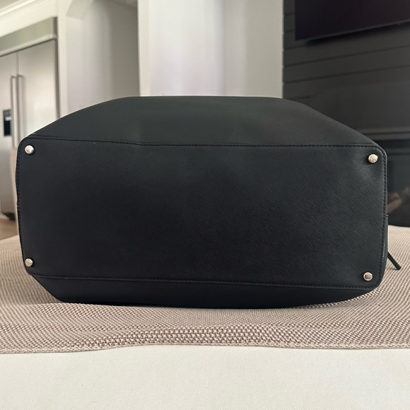 Large Kate Spade Black Leather Tote - Picture 4 of 8